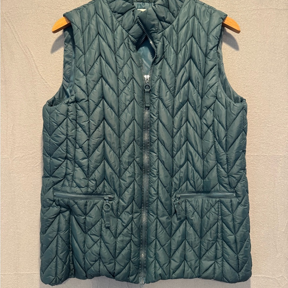 Coldwater Creek Teal Quilted Vest